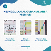 Gambar AL Ansa Quran Hafazan Perkata Latin Gratis Custom Nama - A5 Kotak - Biru, REGULER dari Al Ansa Store Kab. Bantul 4 Tokopedia