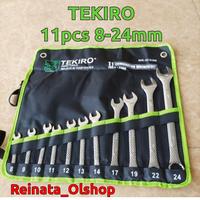Gambar Kunci Ring Pas Set TEKIRO 11 pcs 8-24 mm dari Reinata Olshop Kota Depok 3 Tokopedia