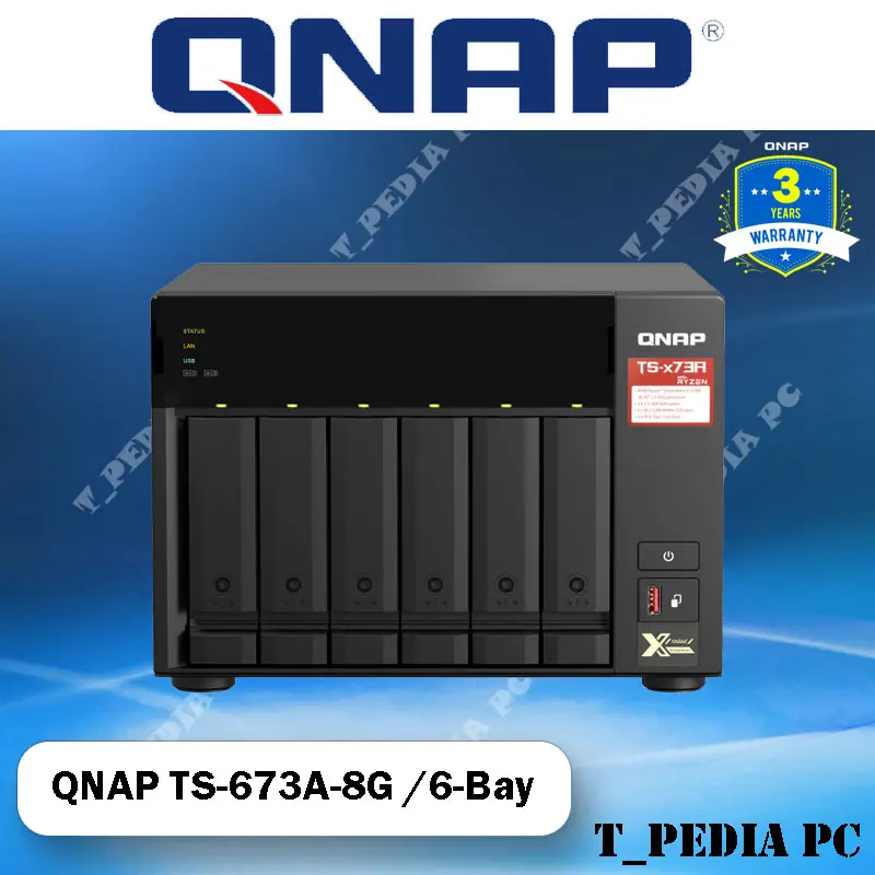 QNAP TS-473A-8G 4-Bay NAS Server External Storage Cloud TS473A 4Bay