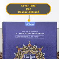 Gambar AL Ansa Quran Hafazan Perkata Latin Gratis Custom Nama - A5 Kotak - Biru, REGULER dari Al Ansa Store Kab. Bantul 5 Tokopedia