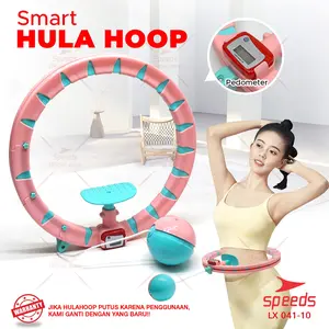 SPEEDS HulaHoop Ring Smart Olahraga Pengecil Perut Bongkar Pasang
