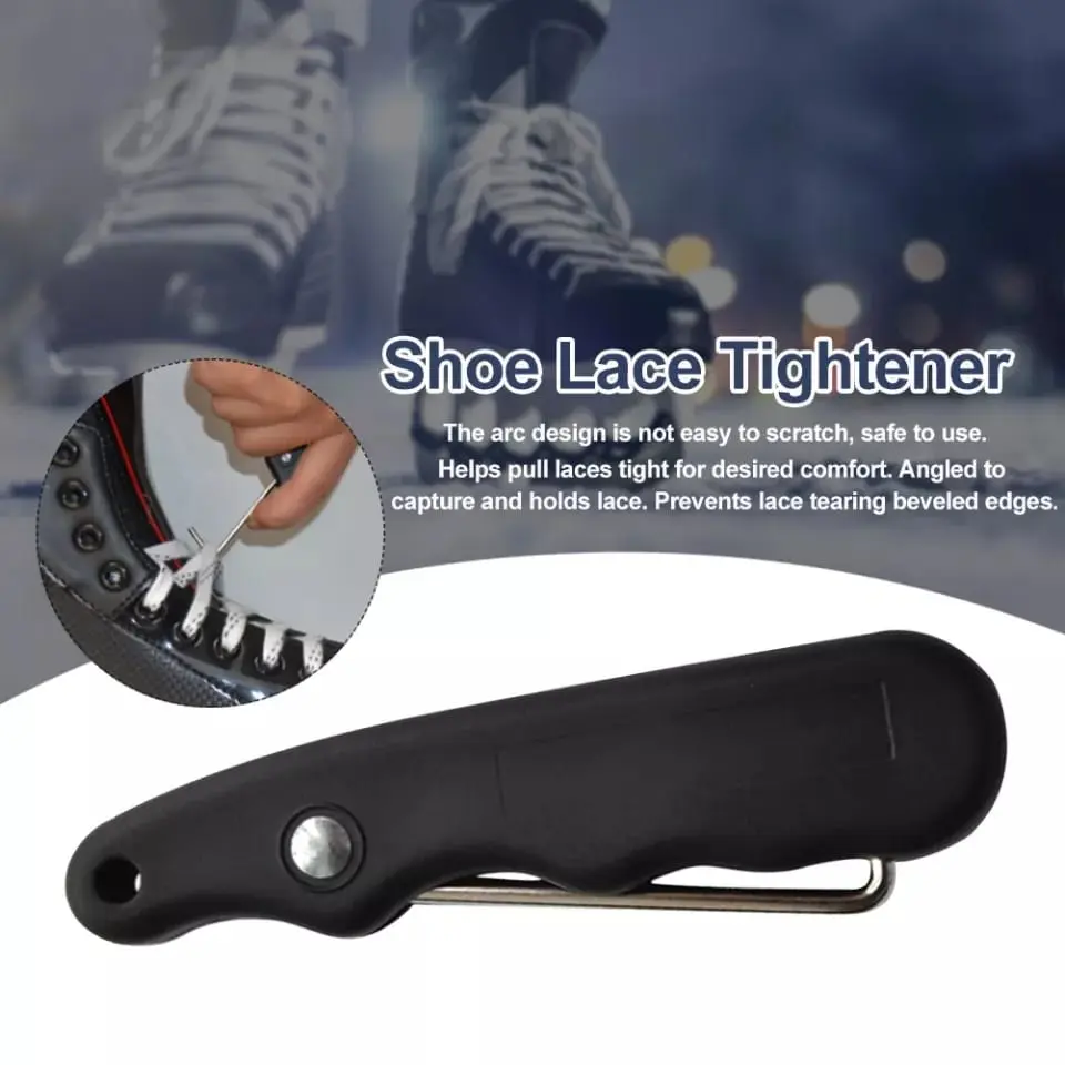 Ice Skating Hook Lace Alat Tarik Tali Sepatu Es Skating Hockey