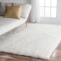 Gambar Karpet +Antislip Aesthetic Korea Karpet Bulu Panjang 100x100 ( Putih ) dari PAPRYLLIA Kota Tangerang 1 Tokopedia