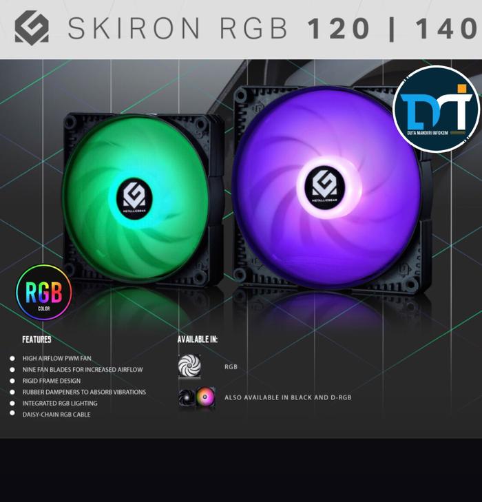 Gambar Metallic Gear Skiron RGB 140 - Case Fan - MG-F140PRGB_BK ) dari Duta Mandiri Infokom Kota Administrasi Jakarta Pusat Tokopedia