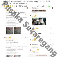 Gambar Kerupuk kulit mentah siap goreng 250 gr oleh oleh khas Garut kerecek dari Pusaka Sukaregang Kab. Garut 2 Tokopedia