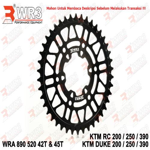 Gambar Gear Belakang WR3 WRA 890-520 KTM Rc /Duke 200/250/390 42T-45T - Gold, 42T dari WR3 Kota Administrasi Jakarta Barat 3 Tokopedia