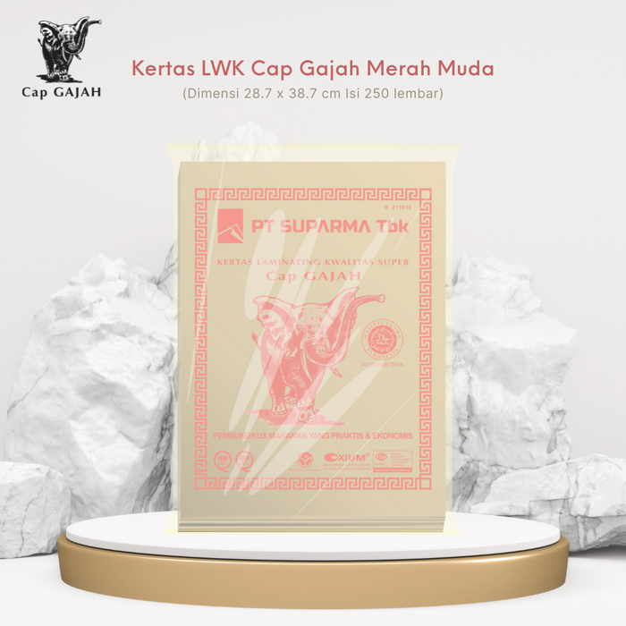 Gambar Kertas Bungkus Gajah LWK Pink 250sh dari Plenty&See-U Kota Administrasi Jakarta Utara Tokopedia