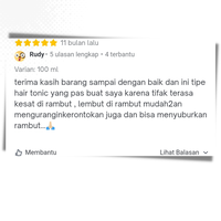 Gambar KRONIK Hair Tonic Pria Anti Rontok Pelembab Rambut Kering Ngembang Wangi Maskulin BPOM - 100 ml dari Kingsman Barber Supply Kota Bandung 3 Tokopedia