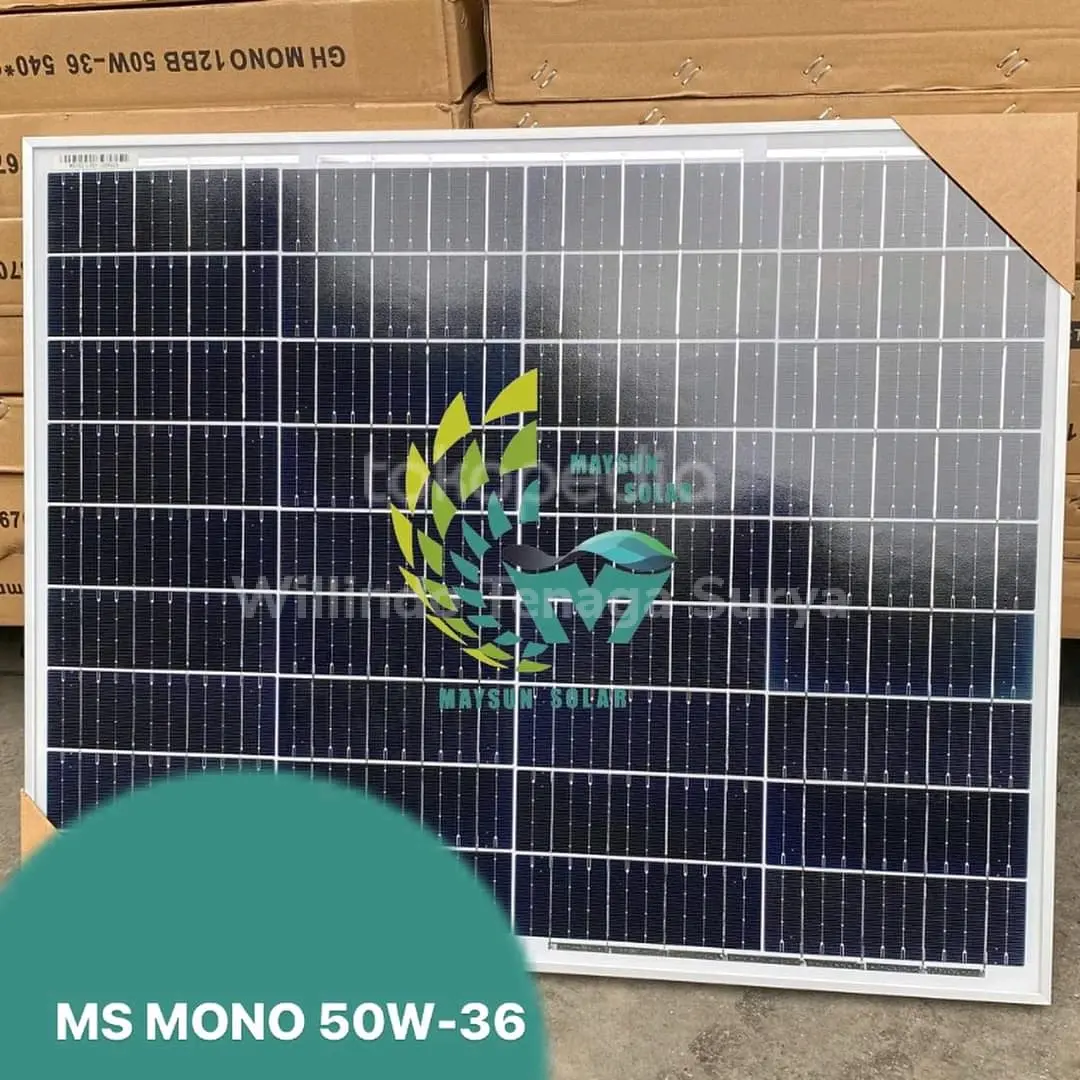 Solar Panel 50wp Mono Crystalline Pv Module 50 Wp Mono Grade A+ HQ