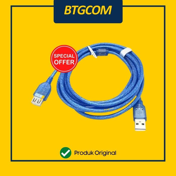 Gambar KABEL USB 2.0 EXTENSION PENYAMBUNG 1,5 M METER NYK dari btgcom Kota Denpasar Tokopedia