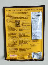 Gambar BAMBOE Bumbu Instant Semur 69gr dari ARH Frozen Stockist Kota Surabaya 2 Tokopedia