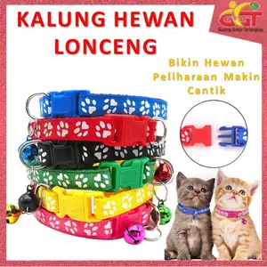 GGT Kalung Kucing Lonceng Hewan Peliharaan Tali Leher Kecil Hewan