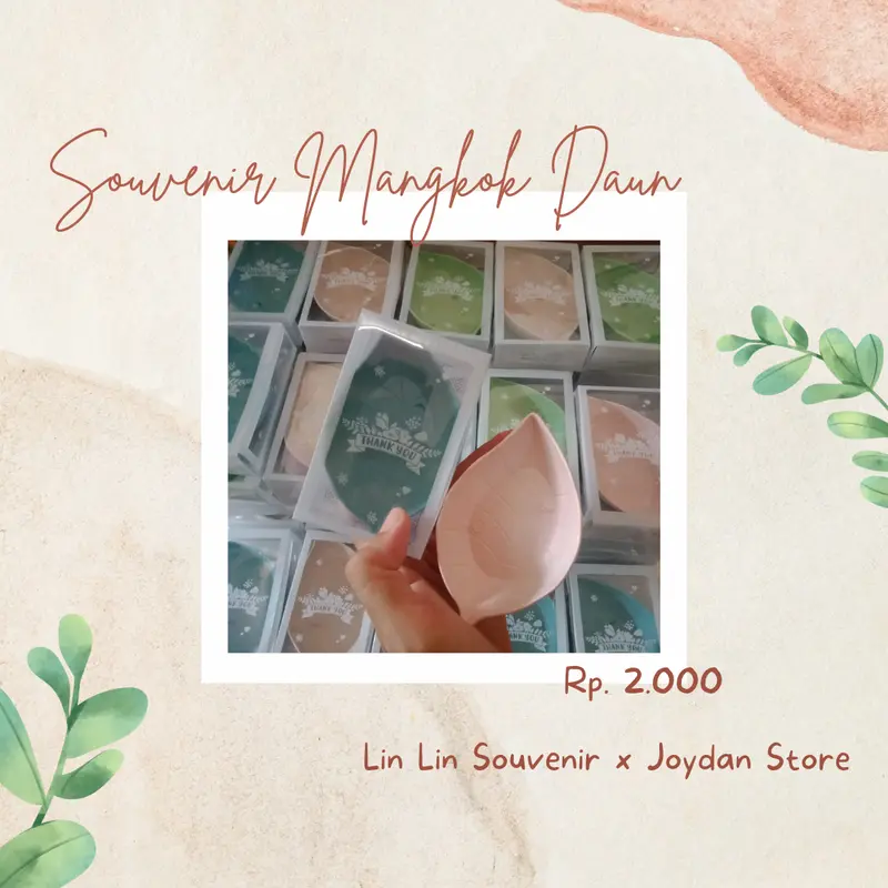 souvenir mangkok daun jerami 0