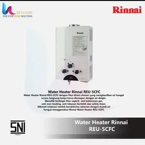 Water heater gas rinnai REU-5CFC / pemanas air gas Rinnai Reu-5 cfc