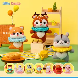 Needle Felt Doll #02 - Little Kreate DIY Needle Felting Set - Wool Felt Handmade Craft Kit - Paket Felt Boneka Jarum Tusuk