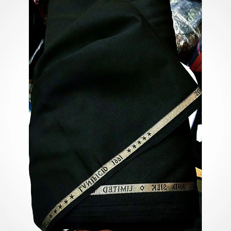 kain celana hitam Versailles wool import bahan celana kain meteran