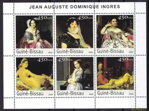 2909 PRANGKO GUINEA BISSAU 2003 ARTS - PAINTINGS MS 6V MNH
