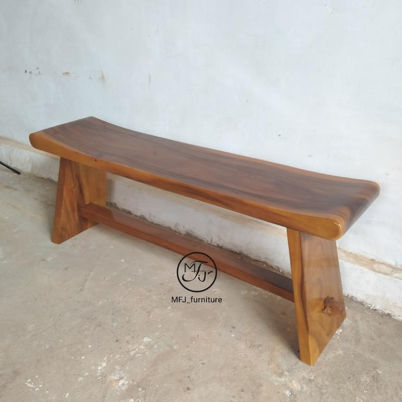 kursi bangku kayu suar/trembesi uk 120 2