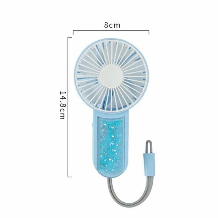 Gambar KIPAS PORTABLE LIGHT QUICKSAND MINI FAN dari semestaonline Kota Malang Tokopedia
