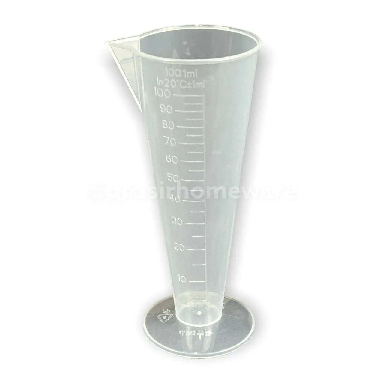 Gelas Ukur Takar 100 ml Beaker Measuring Cup Plastik