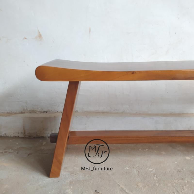 kursi bangku kayu suar/trembesi uk 120 3