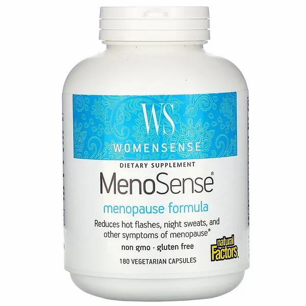 Natural Factors, WomenSense MenoSense Menopause Formula 90 & 180 Caps - 90 Caps