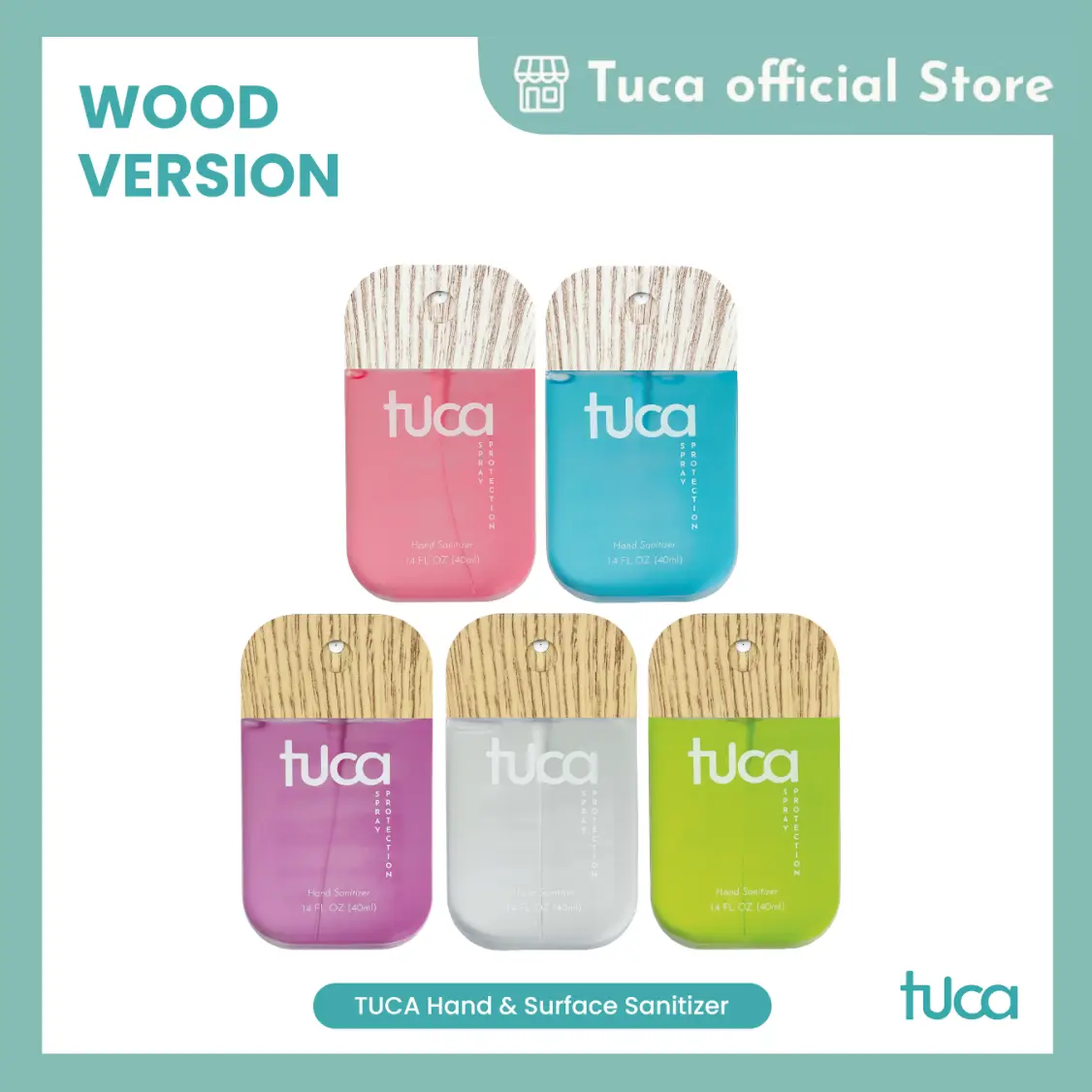 Tuca Wood Edition - Hand Sanitizer and Surface Sanitizer Food Grade