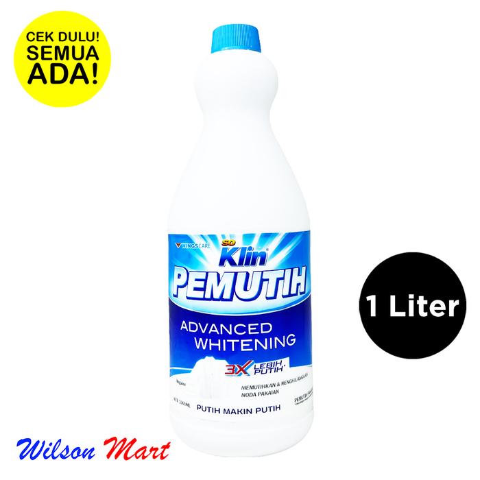Gambar SO KLIN PEMUTIH PAKAIAN REGULER 1000 ML 1 LITER BOTOL dari Wilson Mart Kota Administrasi Jakarta Barat Tokopedia