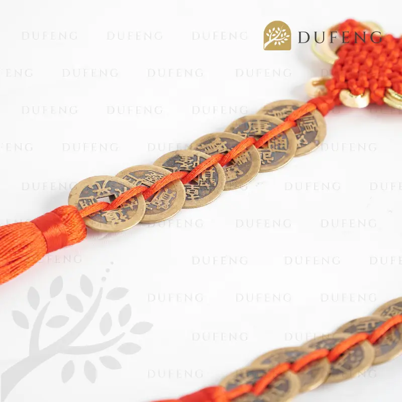 Dufeng - Koin Coin China Ikat 6 Pembawa Rejeki keberuntungan Abadi Fengshui 4