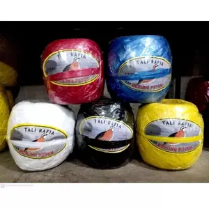 Tali rafia cap burung puyuh 250 gram original warna warni 250 gram