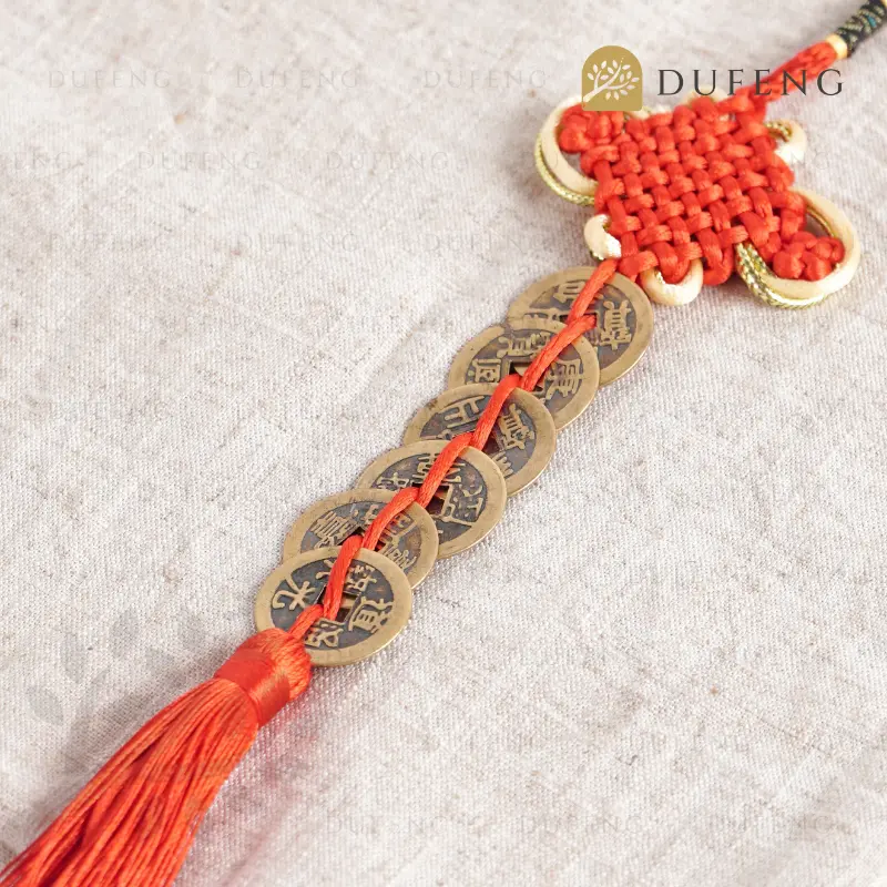 Dufeng - Koin Coin China Ikat 6 Pembawa Rejeki keberuntungan Abadi Fengshui 3
