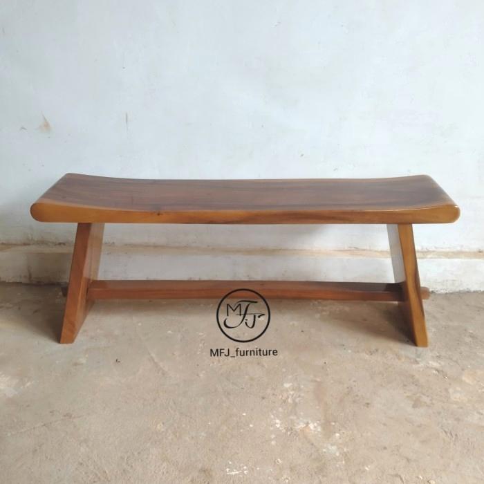 kursi bangku kayu suar/trembesi uk 120 0