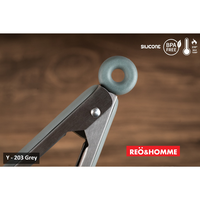 Gambar Peralatan Masak Capit Makanan 26.5cm Reo&Homme Y203H-Grey Anti Leleh dari Reo & Homme Living Kota Bogor 4 Tokopedia