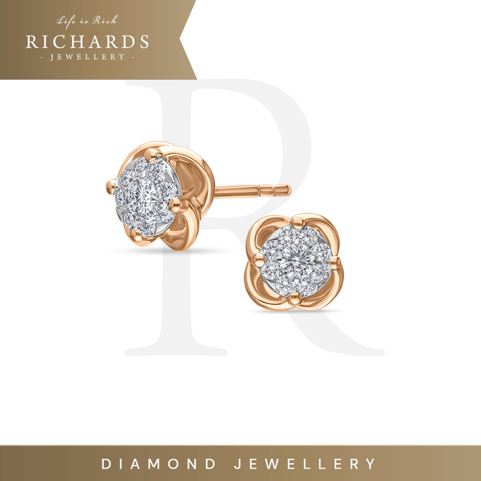 Gambar Richards Jewellery – Anting Berlian - CLASSIC LOTUS - 227575 dari Richards Jewellery Jakarta Barat Tokopedia