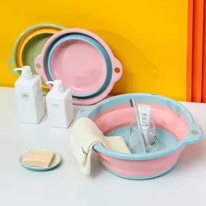 HL0337 Baskom Lipat Portable Ember Teleskopik Silikon Serbaguna Multifungsi