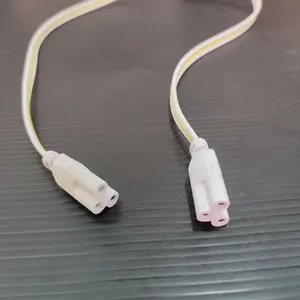 soket fitting konektor lampu panjang T5 kabel sambungan 3 jalur 20cm