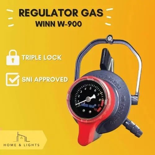 Winn Gas Regulator Tekanan Rendah Dengan Pengunci Ganda W-900 M