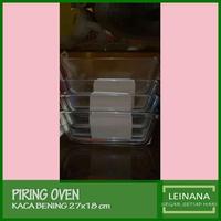 Gambar Piring oven wadah saji bahan kaca bening 27 x 18 cm dari leinana Jakarta Selatan 3 Tokopedia