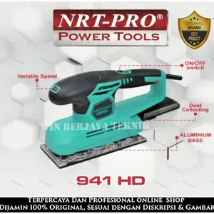 NRT PRO 941 HD / NRT PRO 921 HD Mesin Amplas Kayu Electric Sander Orbital 941HD 921HD