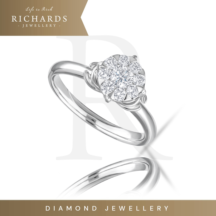 Gambar Richards Jewellery – Cincin Berlian - ETERNITY LOTUS DESIGN - 260817 dari Richards Jewellery Jakarta Barat Tokopedia