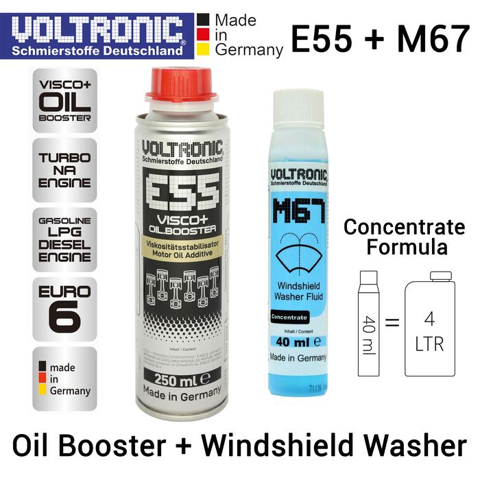 Gambar VOLTRONIC E55 + M67 Bundling Set; Oil Viscosity Booster; Wiper Fluids dari Voltronic Indonesia Official Kota Administrasi Jakarta Barat Tokopedia