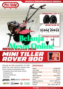 Mesin Traktor Bajak Sawah Mini Tiller Pro-Quip Rover 900