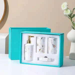 bathroom set marble set/Tempat sabun marble/Soap dispenser set