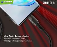 Gambar Hippo Zenith CC-01 Kabel PD USB Type C to USB Type C 60W dari Hippo Official Yogyakarta Kota Yogyakarta 5 Tokopedia