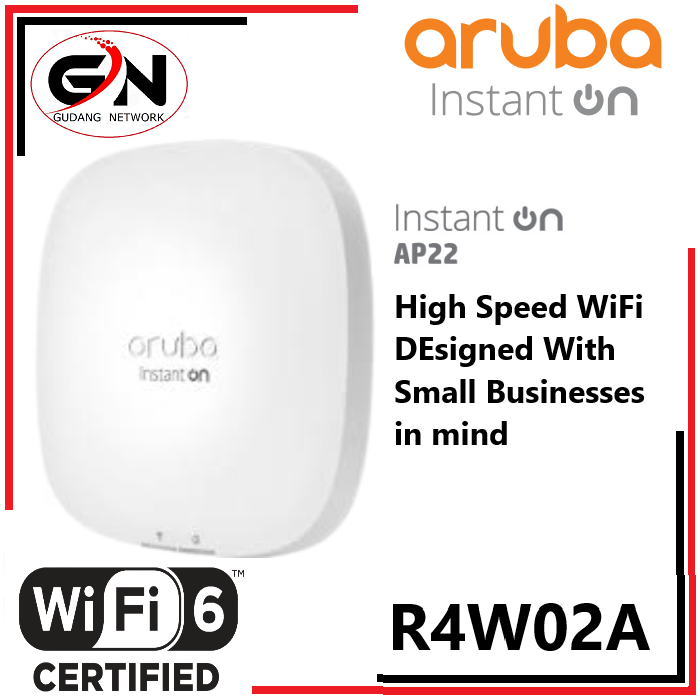 Jual R4W02A HPE Aruba Instant On AP22 (RW) 2x2 Wi-Fi 6 Indoor Access ...