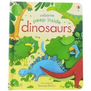 [Edu] Usborne Story Book Peep Inside Dinosaurs Buku Cerita Anak Tentan