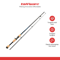 Gambar TaffSPORT Joran Pancing Carbon Fiber Telescopic 2 Segments 1.8M dari Taffware Official Store Kota Administrasi Jakarta Barat 1 Tokopedia