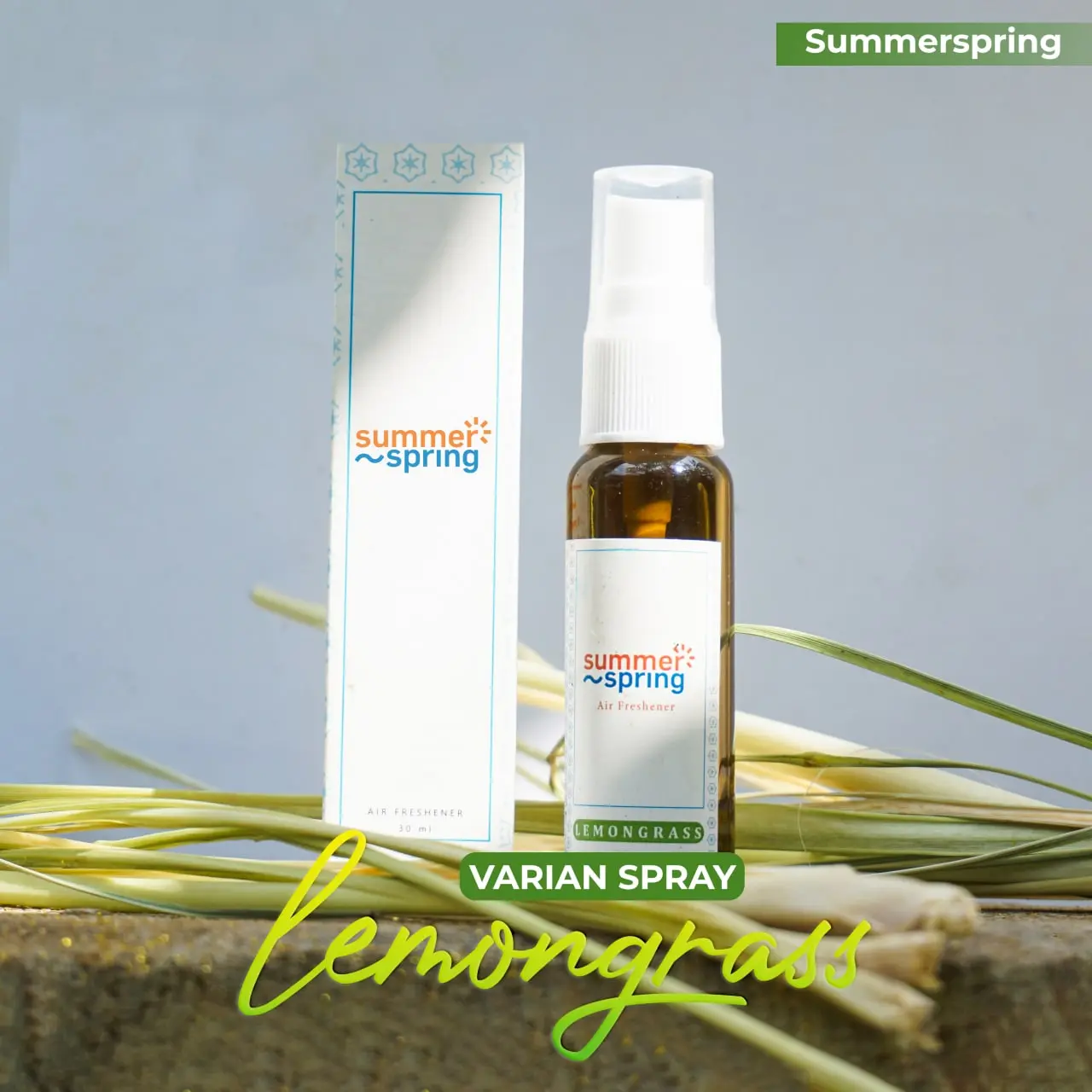 Parfum / Pengharum Mobil atau Ruangan Spray Aroma Lemon grass