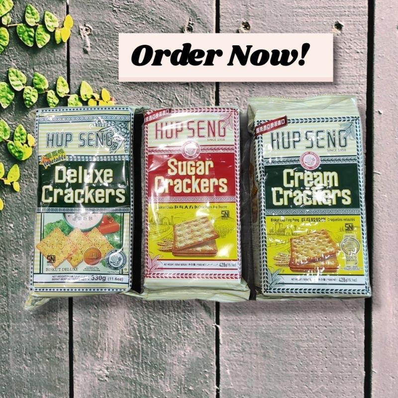 Biskuit Hup Seng - Deluxe - Cream - Sugar Crackers Asli Malaysia Cap Ping Pong - Hupseng - Pingpong 1