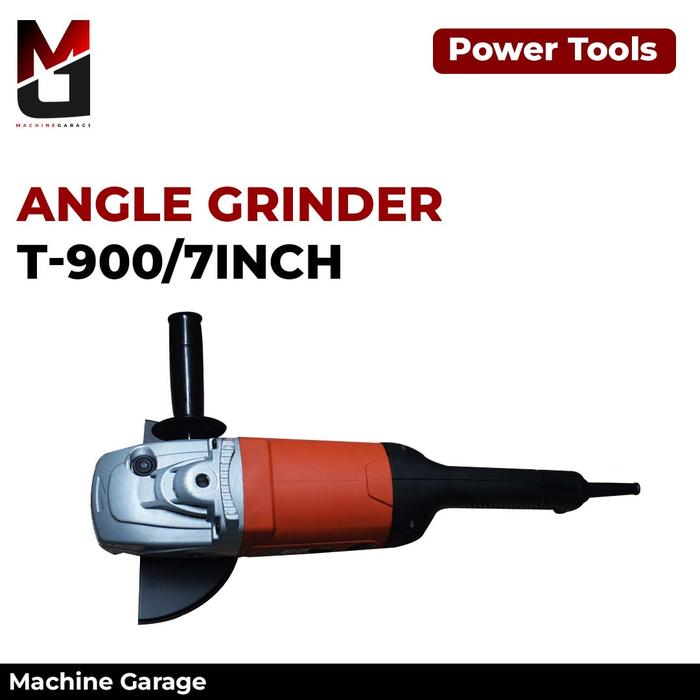 Gambar mesin gerinda tangan 7 inch angle grinder GB T-900 dari MACHINE GARAGE Kota Medan Tokopedia